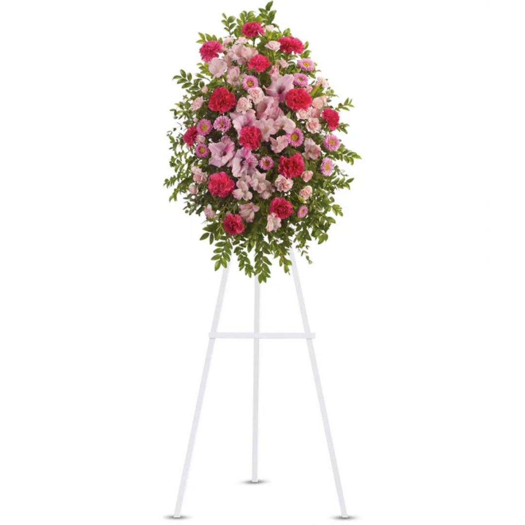 Pink Tribute Spray floral arrangement