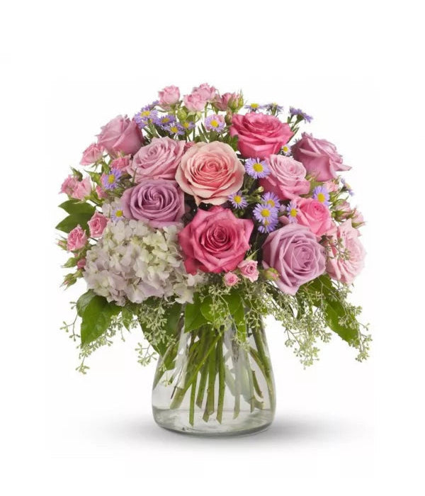 Your Light Shines Bouquet of pink and purple roses