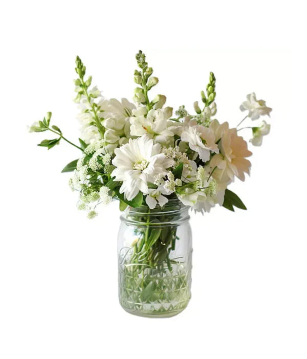 White Whisper in Mason Jar