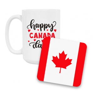 Canada Day Coffee Mug and Coaster Set II